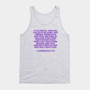 Bible Verse 2 Chronicles 7:14 Tank Top